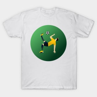 A man silhouette playing soccer T-Shirt